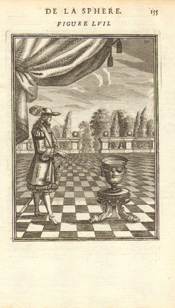 ASTRONOMY. Refractions. Sunrise sunset moonrise moonset. MALLET 1683 old print
